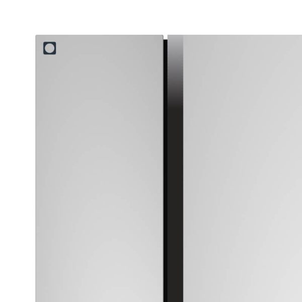 Double Door Mini Fridge with Freezer for Office or Dorm with Adjustable Remove Glass Shelves - Gambar 3